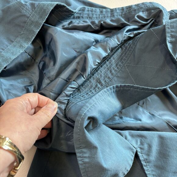 Marc New York Andrew Marc Women's Blue Double-Breasted Peacoat Hooded  Jacket M - Picture 10 of 16